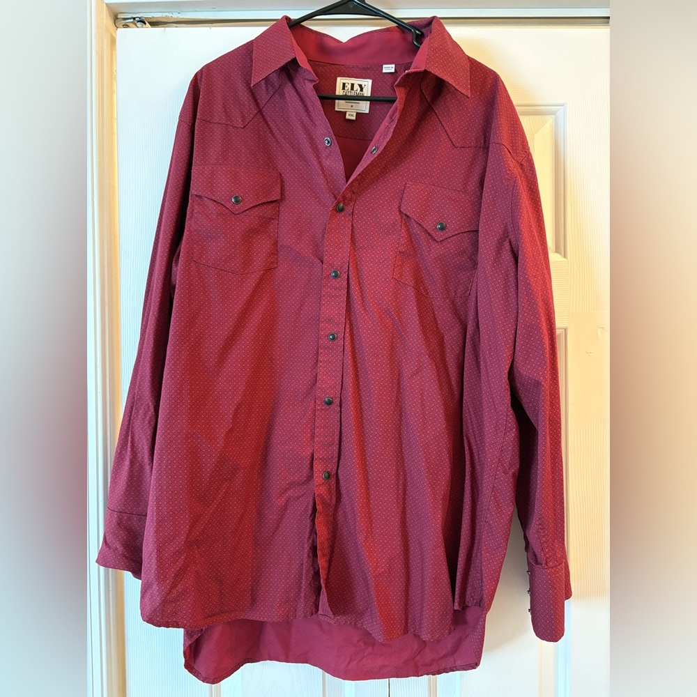 Men’s pearl snap shirt size xxl